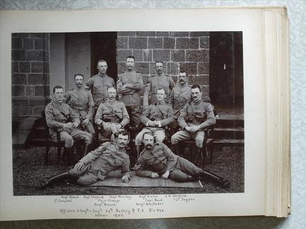 Officers, Staff Sergts & Sergts 29th Battery RFA Kirkee October 1900