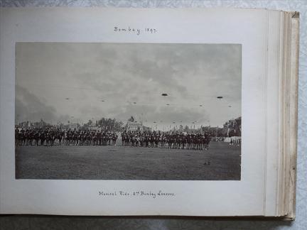 Bombay 1897. Musical ride 2nd Bombay Lancers	
