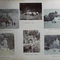 Shooting Kheri district, Christmas 1906. Leachman's tiger. Belraien Dak Bungalow. Elephants crossing a bridge.