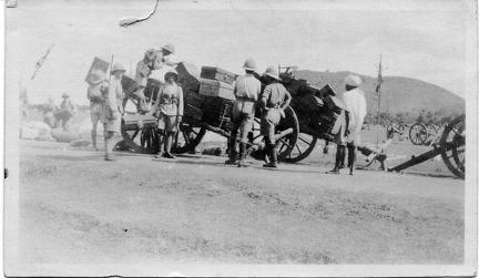 Soldiers and carts