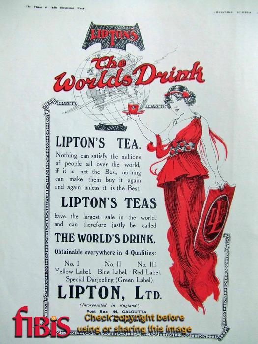 Lipton's Advertisement 1918