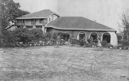 House with croquet lawn
