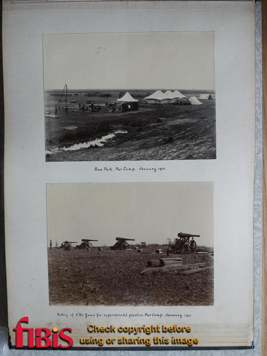 Camp Pur, January 1901. Gun camp	