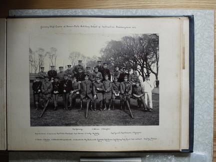 Gunnery Staff Course at Horse & Field Artillery School of Instruction, Shoeburyness 1907