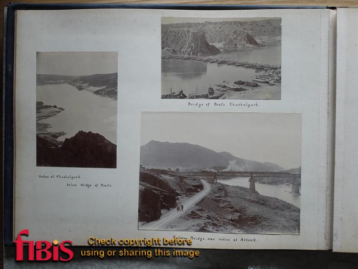 Indus River, Bridge of Boats and Bridge at Attock