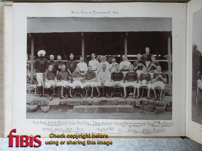 Poona Junior Tournament 1899. Poona Horse and Madras Lancers Teams absent
