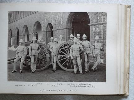 "29th Field Battery RA, Belgaum 1895