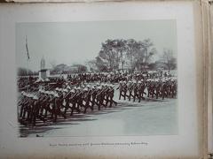 Royal Sussex marching past General Woodhouse commanding Northern Army	