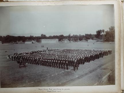 Royal Sussex Regt. 900 strong on Parade. Rawal Pindi 1910	
