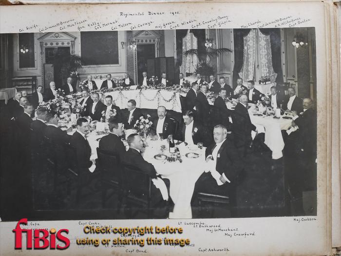 Regimental Dinner 1911