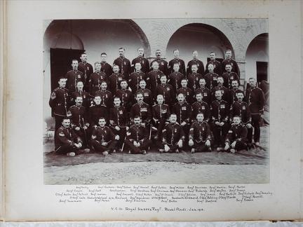 N.C.O's Royal Sussex Regt. Rawal Pindi Jan. 1910