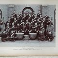 The Band. Royal Sussex Regt. Rawal Pindi. March 1909	Col. Gilbert and Major Burbury in centre seated