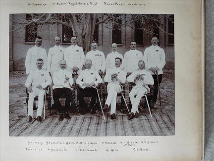 10 Capts. Royal Sussex Regt. Rawal Pindi, March 1912