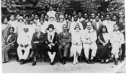Dr Dorothy Cartner with group of people