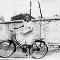 Young lady with a bicycle