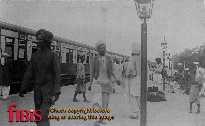 Scene at Jhelum Station 1909