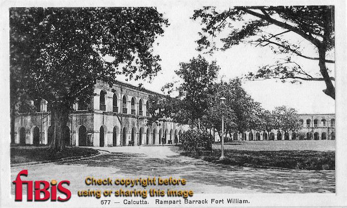 Calcutta Fort William Rampart Barrack