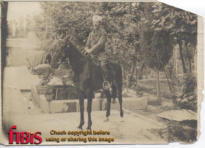 John Richard William Lee Skinner on horseback
