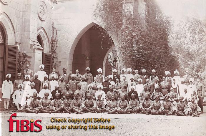 Visit of Major General Fasken to Peshawar 1912 with 52nd Sikhs