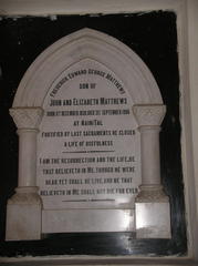 Memorial to Frederick Edward George Matthews St Francis Church