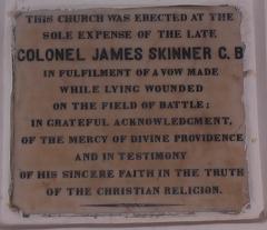 St James Church Delhi - Memorial to James Skinner