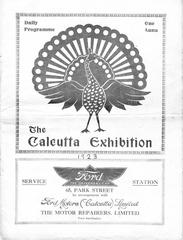 Calcutta Exhibition Programme - Cover