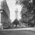 Clock Tower from Upper End of Queen Street, Colombo, Ceylon