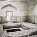 Kings marble bath in the palace Delhi