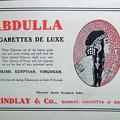 Abdulla Cigarettes Advertisement 1918