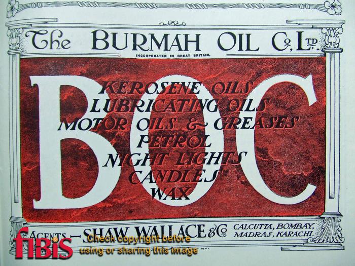 Burmah Oil Co Advertisement 1918