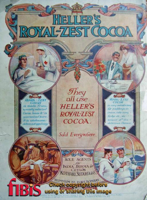 Hellers Royal Zest Cocoa Advertisement 1918