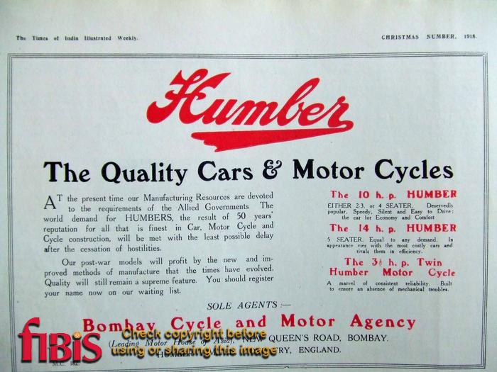 Humber Advertisement 1918.jpg