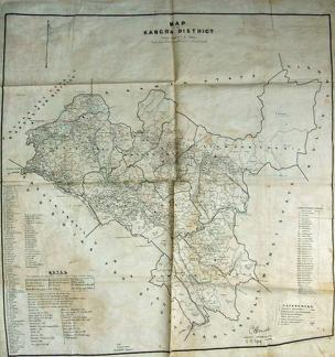 Map of Kangra District 1919