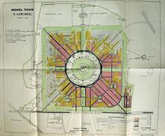 Map of Lahore Model Town 1937