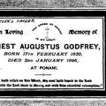 Memorial card of Ernest Augustus Godfrey
