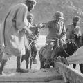 Crossing the Indus in a ferry at Kerris