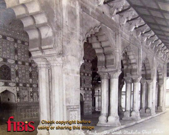 Interior of the Sheesh Mahal, Amber Fort, Jaipur, India
