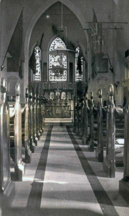 Interior of St Augustine's Church, Kohat April 1919