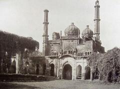 Mosque used as commissariat house in residency Lucknow during the siege