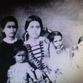 Amelia Anne Horne, with siblings, probably Cawnpore 1857 when she would be 18 years old.  All siblings killed at Sati Chaura Massacre Ghart 27th June 1857.jpg