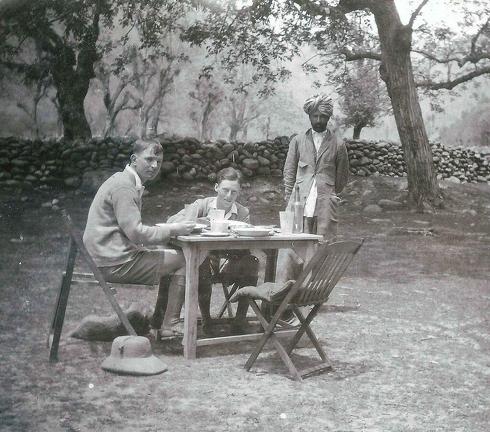 Breakfast in Camp, Sind Valley, Kashmir May to June 1920