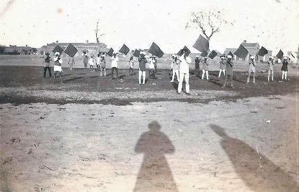 Flag Drill, Signal School, Rawalpindi 1920