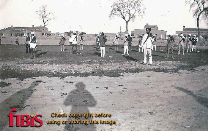 Flag Drill, Signal School, Rawalpindi 1920