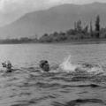 Bathing in one of the lakes in Srinagar 1930s