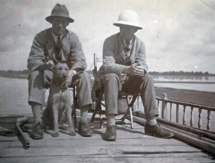 Clark and self, Srinagar, Kashmir 1920
