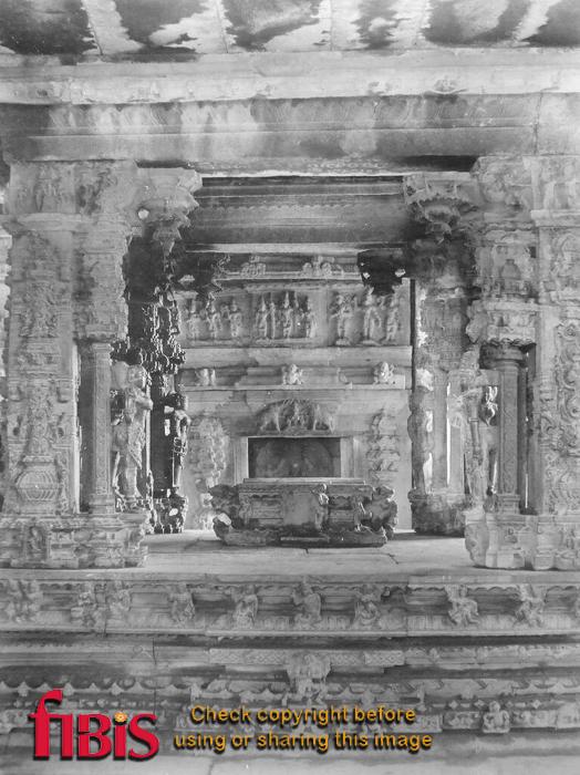 Interior of Kalyana Mandapam, Sompalle, India