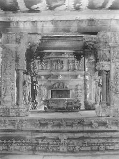 Interior of Kalyana Mandapam, Sompalle, India