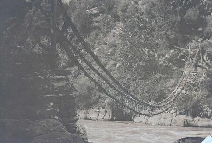 Rope Bridge, Nampur, India