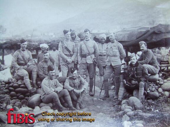 The Staff of the 1st Brigade Black Mountain Expedition 1888