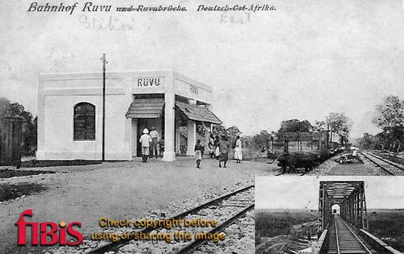 Postcard of Ruvu Station in East Africa in 1916
